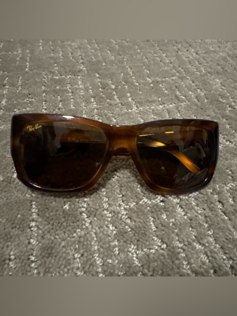 Ray-Ban women’s  Tortoiseshell Square Sunglasses - Brown Lenses